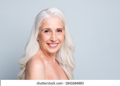 Close Photo Beautiful Aged White Hair Stock Photo (Edit Now) 1842684703