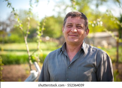 Closeup Portrait Of Middle Aged Man