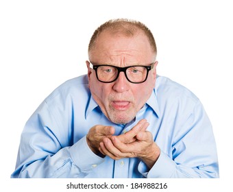 Closeup Portrait Nerdy Senior Mature Man Stock Photo (Edit Now) 188875643