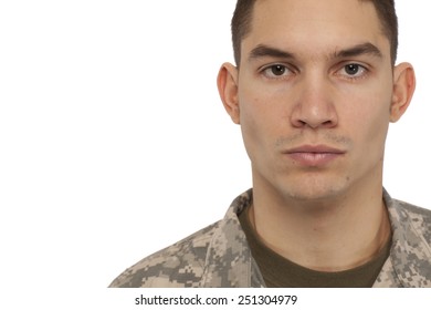 Close-up Portrait Of Soldier