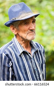 Closeup Portrait Tired Old Rural Man Stock Photo 66116524 