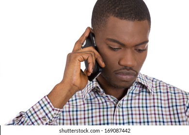 Black Man Talking On Phone Upset High Res Stock Images Shutterstock