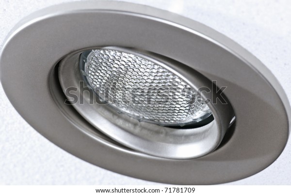 Closeup Pot Light Recessed Lighting Ceiling Stock Photo Edit Now