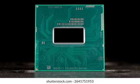 close-up of the processor before installation on the motherboard