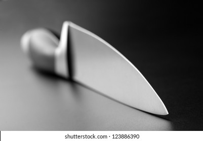 Closeup Of Professional Kitchen Knife