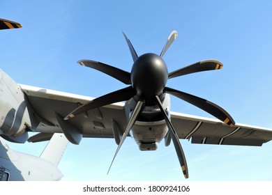 Aircraft Propeller Detail Miliary Aircraft Airplane Stock Photo 