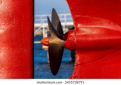 Close-up of the propeller of a fishing boat - Powered by Shutterstock