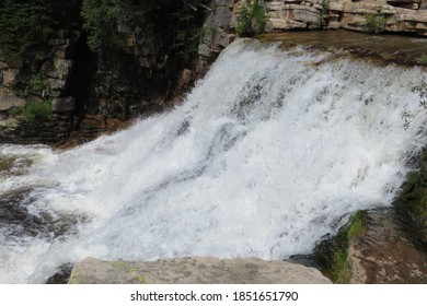 Closeup Of Provo River Falls Utah USA