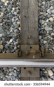 Close-up Of Railroad Track And Tie