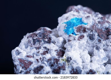 Closeup Of Raw Pentagonite. Pentagonite Is A Rare Silicate Mineral 