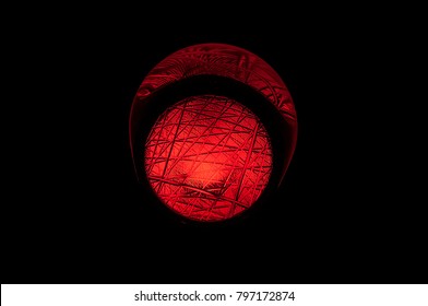 Close-up of a red light