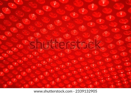 Close-up of Red Light Therapy LED Panel of Lights