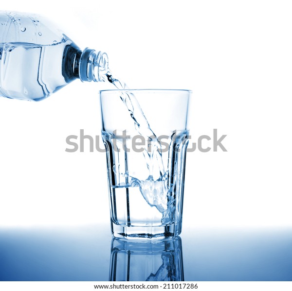 Closeup Refreshing Glass Water Stock Photo (Edit Now) 211017286