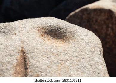 Closeup of the ringing rocks in Upper Black Eddy, Pennsylvania, USA.