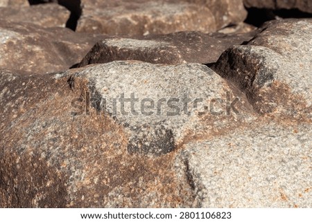 Closeup of the ringing rocks in Upper Black Eddy, Pennsylvania, USA.