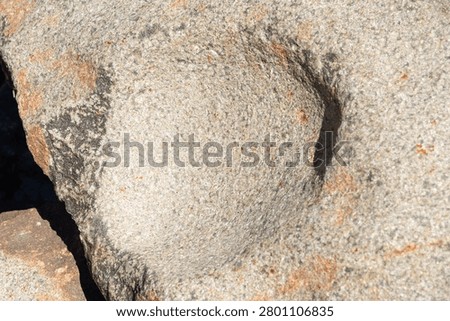 Closeup of the ringing rocks in Upper Black Eddy, Pennsylvania, USA.
