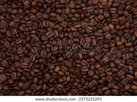 Close-up of roasted coffee beans