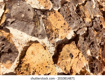 A closeup of a rocky surface