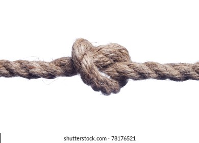 Closeup Rope Knot Isolated On White Stock Photo 78176521 | Shutterstock