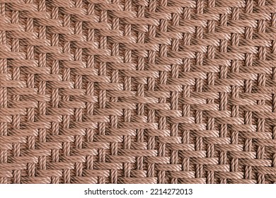 Closeup Of Rope Weave Texture Background