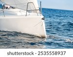 Close-up of a sailing boat