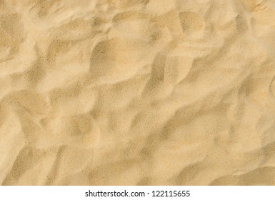closeup of sand pattern of a beach in the summer - Shutterstock ID 122115655