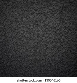 Closeup of seamless black leather texture