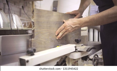 A close-up of a sewing circle that cuts the board. - Shutterstock ID 1311945422