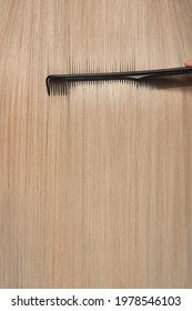 Close-up Of Shiny Smooth Blond Hair, Back View