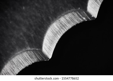 Closeup shoot of bread knife. Close up stainless bread knife