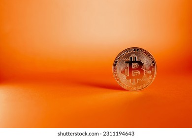 A Bitcoin background shot