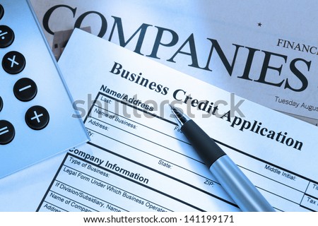 Closeup Shot Business Credit Application Form Stock Photo Edit Now