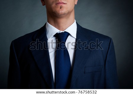 Image, Stock Photo Jacket and tie detail
