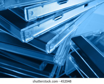 Close-up shot of CD-Cases