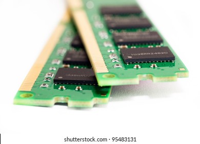 Close-up Shot Of DDR3 Computer Memory