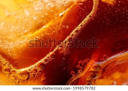 Close-up shot of the drink