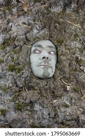 A Closeup Shot Of A Dusty Face Looking To The Other Side, The Concept Of Hygiene Bacteria-acarus