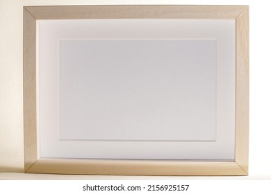 a closeup shot of emtpy white frame