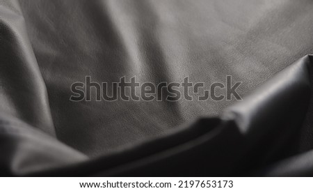 Closeup shot of leather jacket