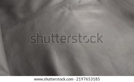 Closeup shot of leather jacket
