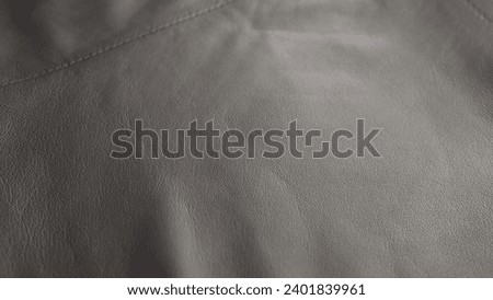 Closeup shot of leather jacket