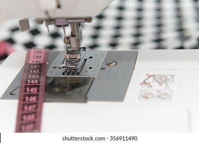 Closeup shot of a sewing machine - Shutterstock ID 356911490