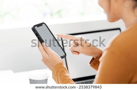 Image, Stock Photo Close-up shot of a black woman in a wheelchair