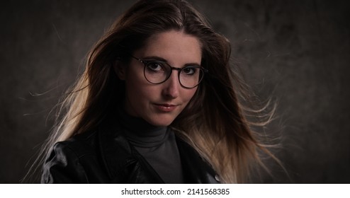 Close-up Shot Of A Young Attractive Woman In Her Mid 20s - Studio Photography