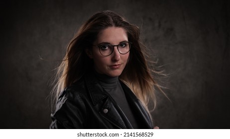 Close-up Shot Of A Young Attractive Woman In Her Mid 20s - Studio Photography