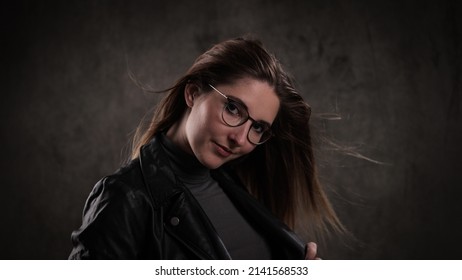 Close-up Shot Of A Young Attractive Woman In Her Mid 20s - Studio Photography