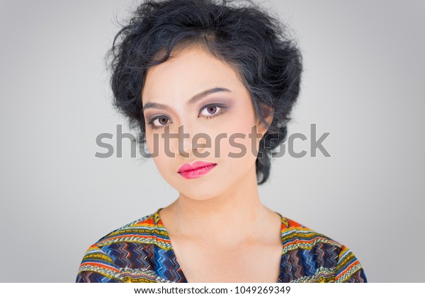 Closeup Shots Faces Beautiful Young Asian Stock Photo Edit Now