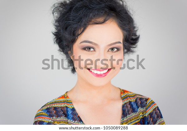 Closeup Shots Faces Beautiful Young Asian Stock Photo Edit Now