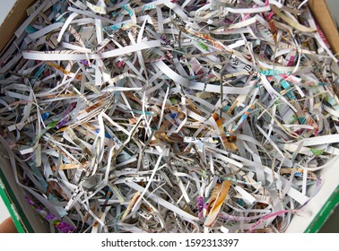 Closeup Shredded Paper Texture Reuse Paper Stock Photo 1592313397 ...