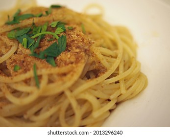 Closeup Of Sicilian Sardine Pasta